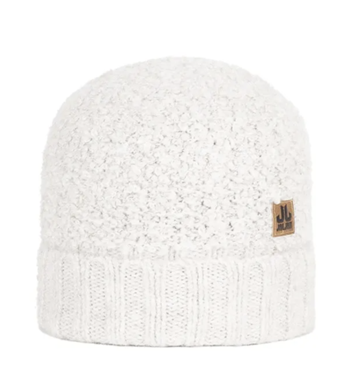 Jail Jam Bouclé Beanie - Gebreid Design - Off-White - Dames