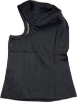 Zwart gezichtsmasker voor outdoor sportactiviteiten.