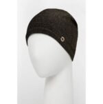 Warm, black wool cap for outdoor activities and colder weather.