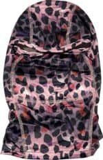 Leopardprint skaterneopreen balaclava voor outdoor activiteiten.