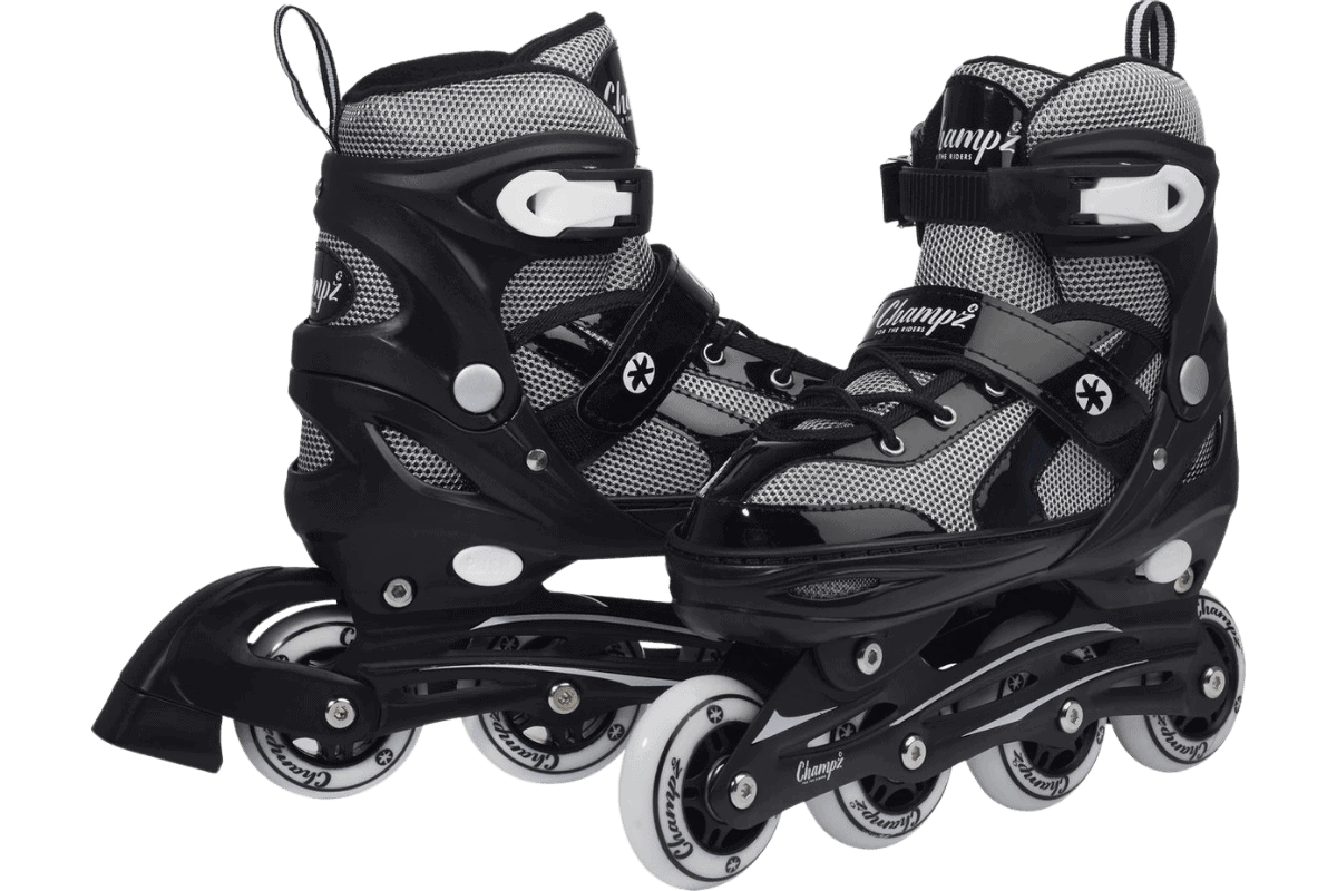 Innovative inline skates for adults with adjustable size and comfortable fit.