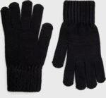 Warmtegevoerde zwarte winterhandschoenen voor buitengebruik.