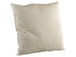 Cushion cover in cream fabric for outdoor use, comfortable and durable outdoor accessory.