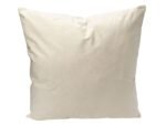 Linen decorative pillow without design for interior and decoration.