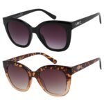 Urban Beach Women's Sunglasses - Classic Cat Eye Black & Tortoise