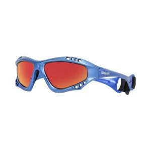 Glogglz® Finz Blue Polarised Sports Sunglasses - Watersports