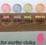 Pink chick soap with "hot" label.