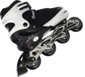 Champz pro inline skates with ABEC9 bearings - black/white adjustable children's skates