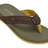 Cool Shoe Corp. Swap Heren Slipper Kaki – zijaanzicht met bruine band en kaki zool