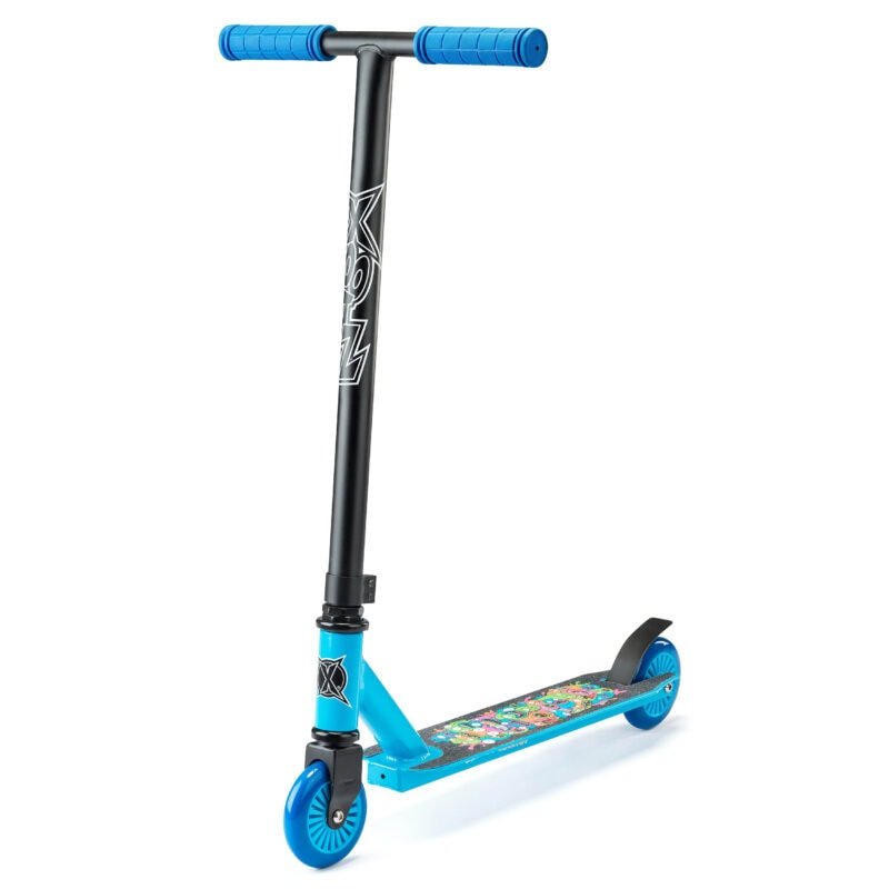 Trottinette bleu-noir pour enfants de Xootz - avant