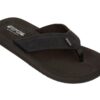 Cool Shoe Corp. Cloud Black slippers – ergonomische heren slippers met waterbestendige bandjes en stevig profiel, schuin vooraanzicht
