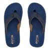 Luchtgeveerde sandalen in blauw en beige, perfect voor zomerse buitenactiviteiten.
