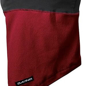 Gezichtsbeschermer nekwarmer fleece winddicht warm zwart rood outdoor sport.