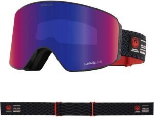 Dragon NFX MAG OTG Skibrille - Obsidian - LumaLens Solace IR + Bonus Violett Linse