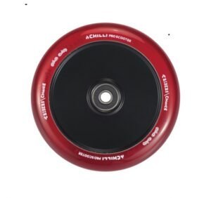 Chilli Zero V2 Stuntstep Wiel - 120mm - rood - 1 stuk - matzwarte kern
