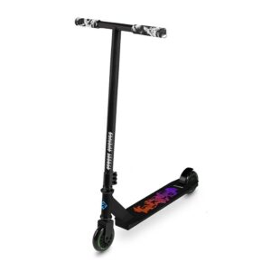 Scooter cascadeur Street Surfing Trickster avec roues de 100 mm de couleur gomme