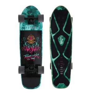 Tempish Tempish - Octopuss Cruiser Board - 72cm - Zwart/Turquoise met rode wielen
