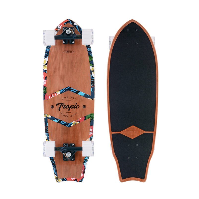 Tempish Tempish - Tropic T Longboard - 79cm - Compact cruiser met tropische print
