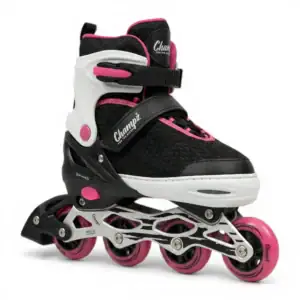 Champz Kinder Skeelers Verstelbaar – Pro ABEC-9 Semi-Softboot – Roze
