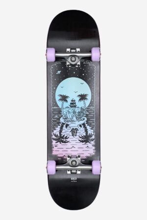 Globe G2 Reflection Black Purple 8.5 complete skateboard voorkant