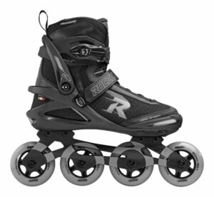 ROCES Pic TIF 80 inline skates black/grey buckle and velcro closure