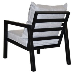Hartman Mallorca Balkonset Zwart – 2 Persoons Aluminium Loungeset met Tafel
