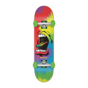Santa Cruz Screaming Big Mouth skateboard 8.0 tie-dye complete setup