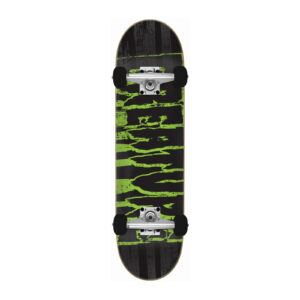 Creature Tattered Large skateboard 8.25 zwart groen complete setup