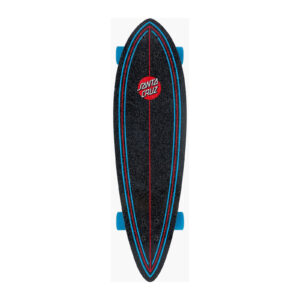 Santa Cruz Screaming Hand Pintail longboard 9.2 black blue griptapezijde