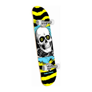 Powell Peralta Ripper Mini skateboard 7.0 geel blauw complete setup
