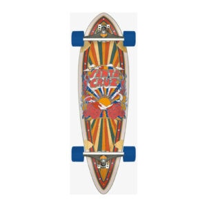 Santa Cruz Foxy Sun Pintail longboard 9.2 multicolored bovenaanzicht