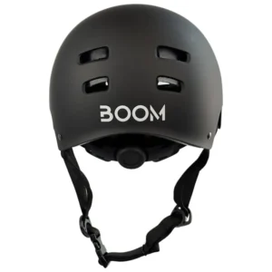 Boom Stay Safe Professional skatehelm zwart zijaanzicht