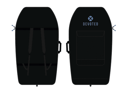 Devoted Bodyboard Lite (5mm) boardbag 44" zwart