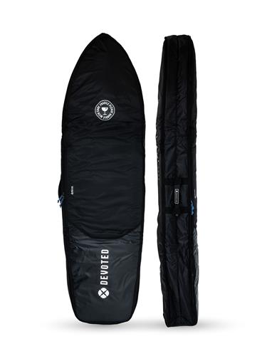 Devoted Fish Travel (10mm) boardbag 6'3" zwart