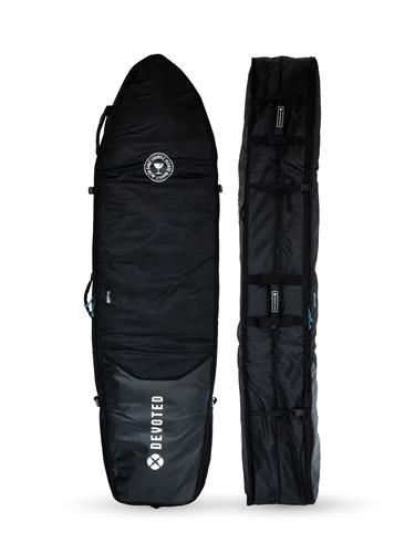Devoted Fish Travel (10mm) boardbag 6'3" zwart