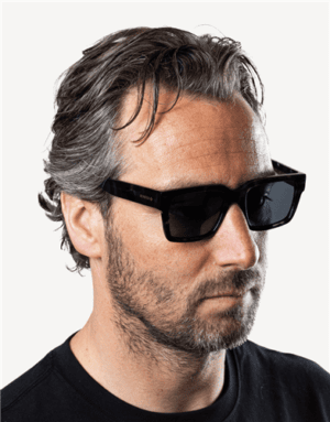 Devoted Marcos gepolariseerde zonnebril black leopard