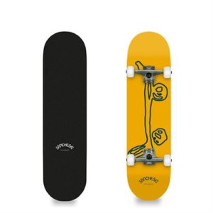 Sancheski Mini Logo 7.6 inch skateboard in geel
